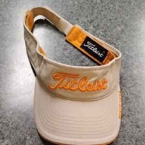 Titleist Tan and Orange Golf Visor